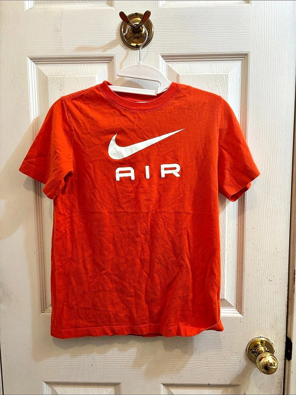 Nike Air Logo Short Sleeve Tee in Orange